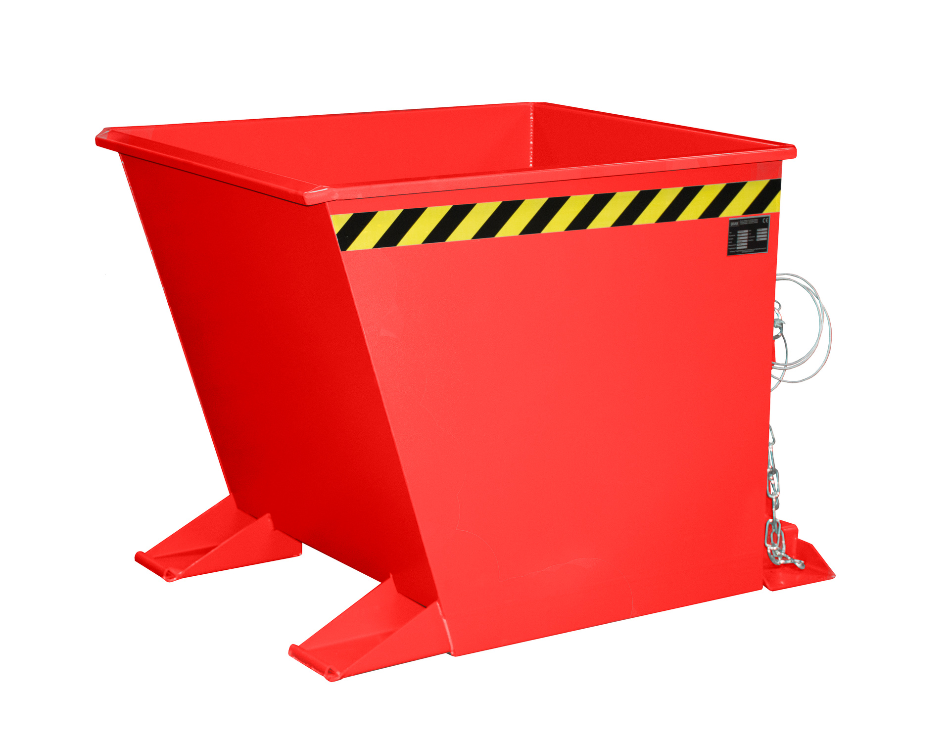 Spänebehälter Typ SGU-RZ RAL 3000 Feuerrot